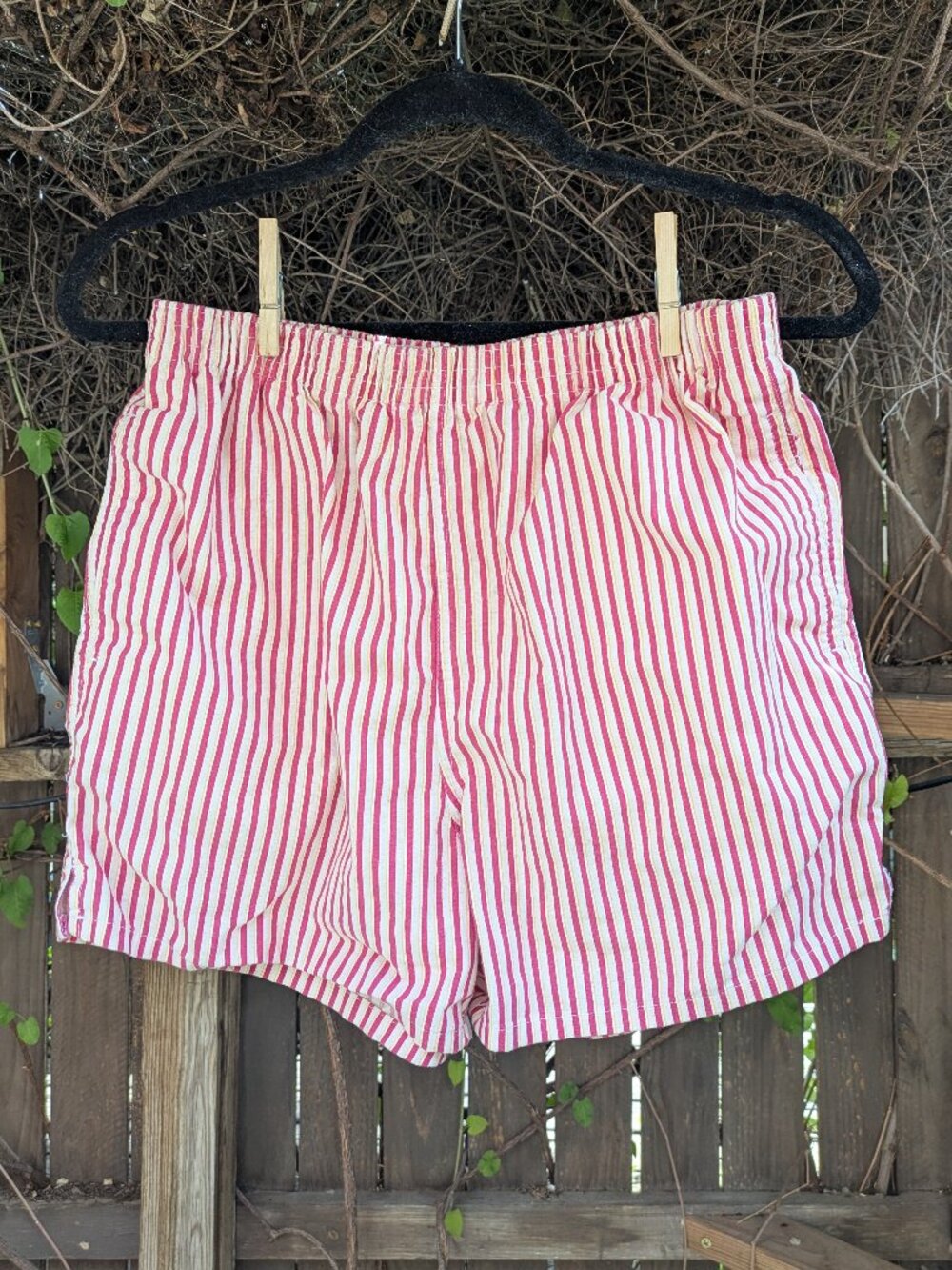 100% Cotton Collections Striped Shorts Sz M